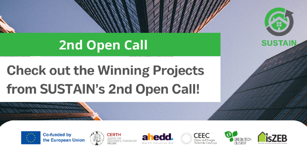 SUSTAIN 2nd Open Call results SUSTAIN 2nd Open Call results