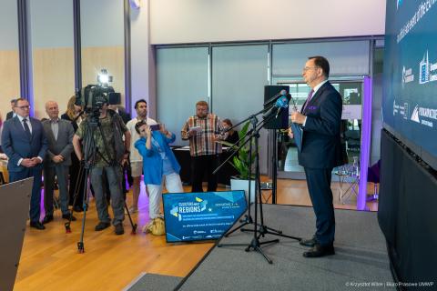 Marshal Władysław Ortyl of the Podkarpackie region announced plans to develop a drone airport during a press conference