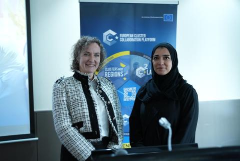HE Lucie Berger and H.E. Dr. Maria Hanif Al Qassim