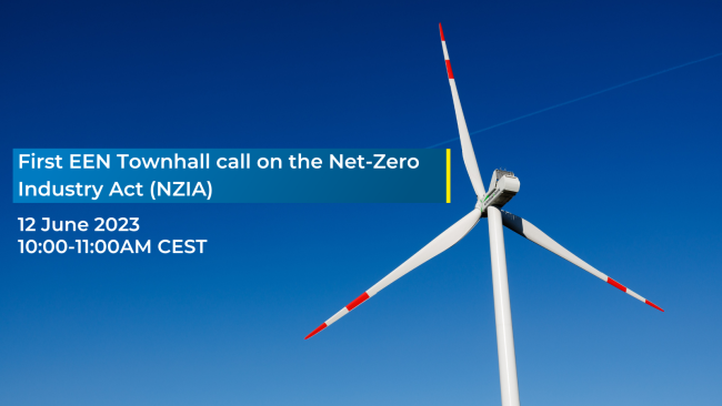 First EEN Townhall call on Net-Zero Industry Act (NZIA)
