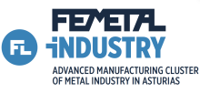 FEMETALiNDUSTRY. CLUSTER OF ADVANCED MANUFACTURING OF METAL INDUSTRY IN ASTURIAS.  logo