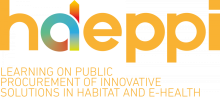 HAePPI learning on public procurement of innovative solutions in habitat and e-health logo