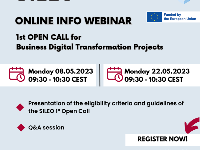 11 SILEO - Online Info webinar - 1° Open Call